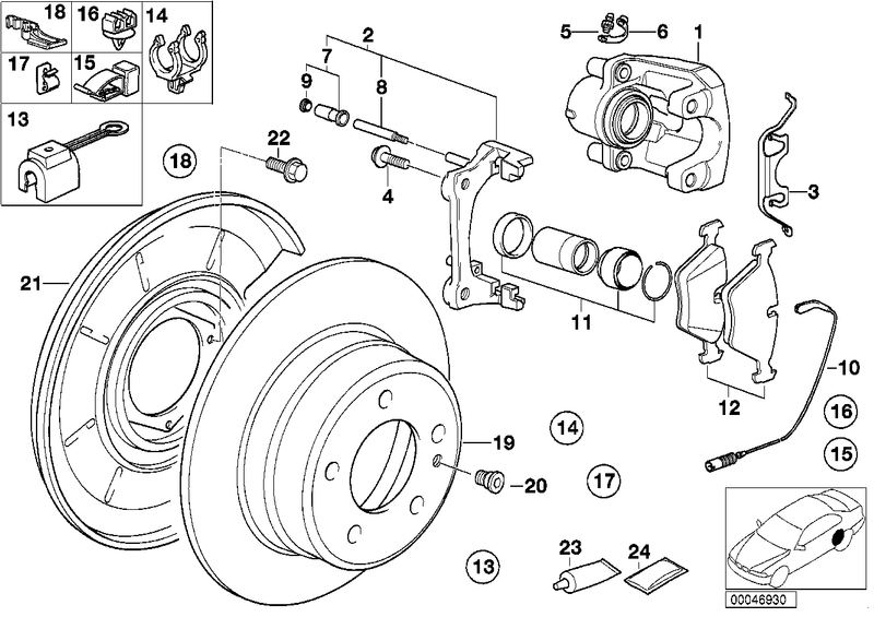 BMW Brake Pad Wear Sensor