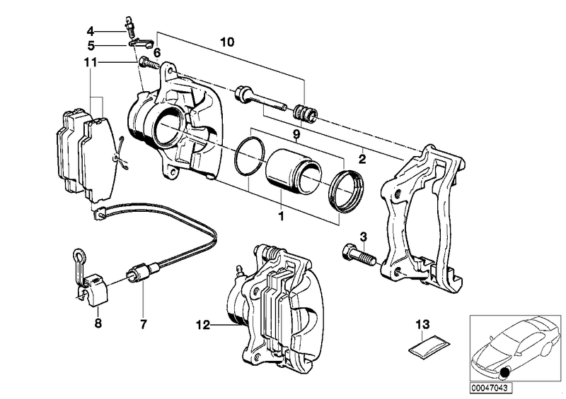 BMW Brake Pad Wear Sensor