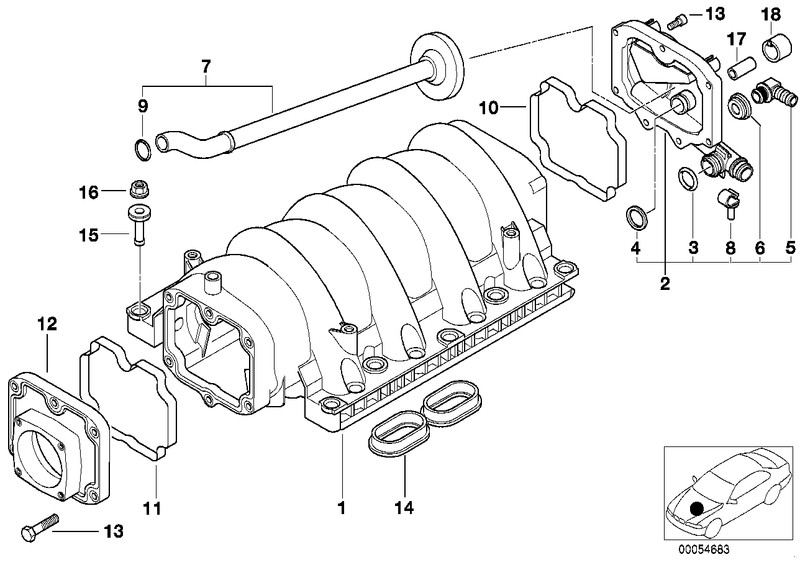 BMW Land Rover Engine Crankcase Block Breather Vent Valve