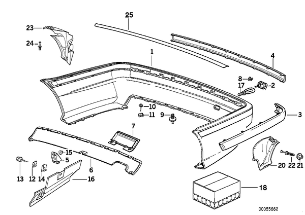 Genuine BMW Trim Panel Rear