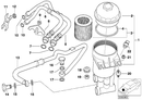 Genuine Hengst BMW Engine Oil Filter and Seal Kit