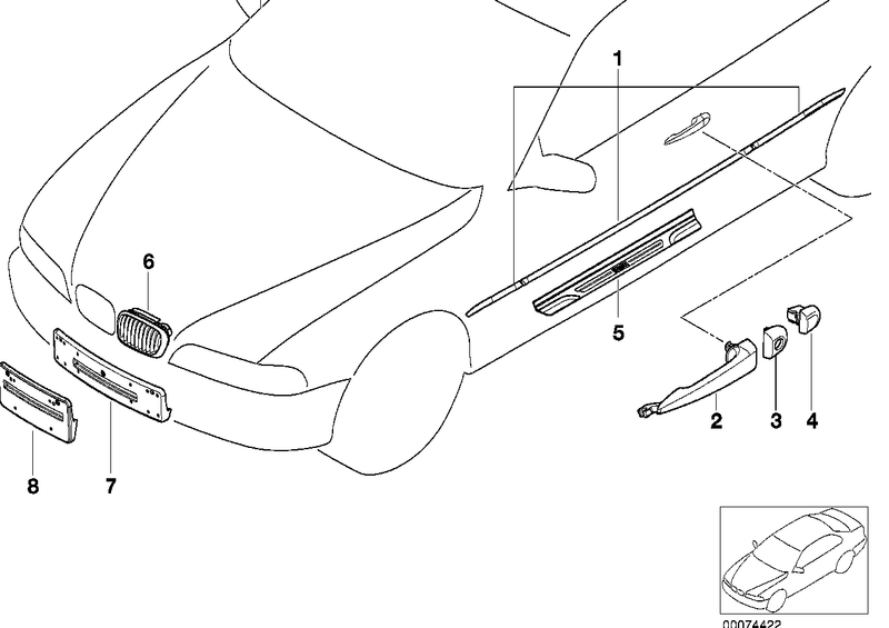 BMW Radiator Kidney Grille