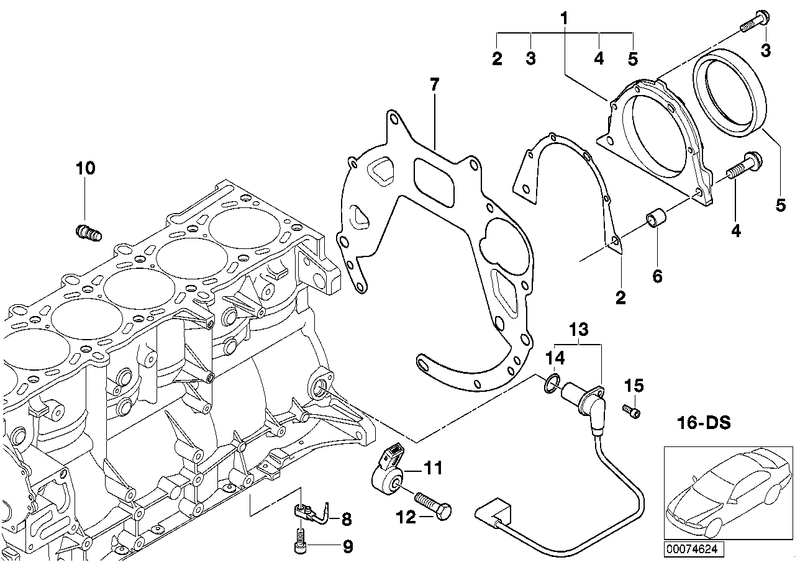 Genuine Elring BMW Rear Crankshaft Seal