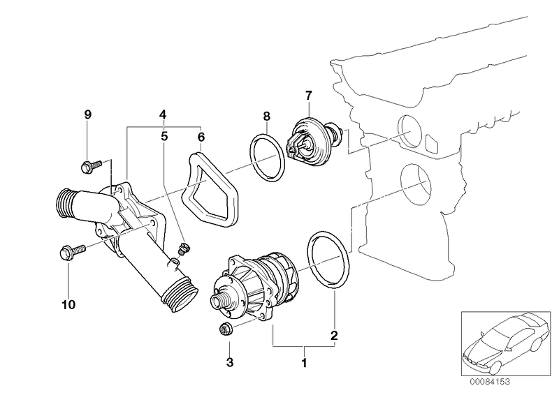 BMW Engine Coolant Water Pump