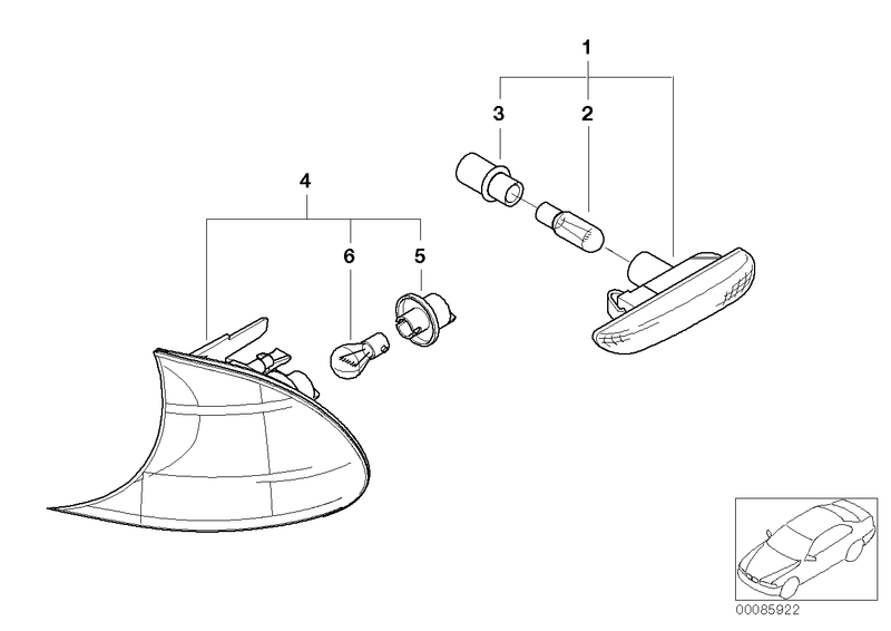 Genuine BMW Turn Indicator Front