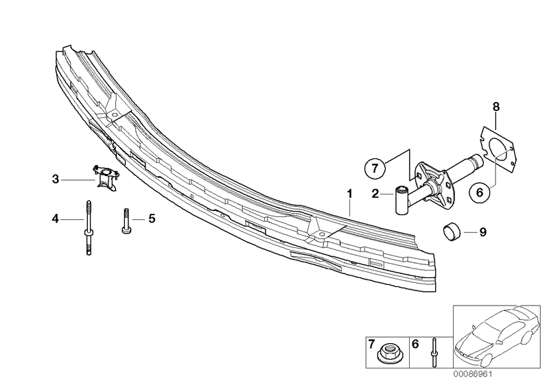 Genuine BMW Bumper Carrier