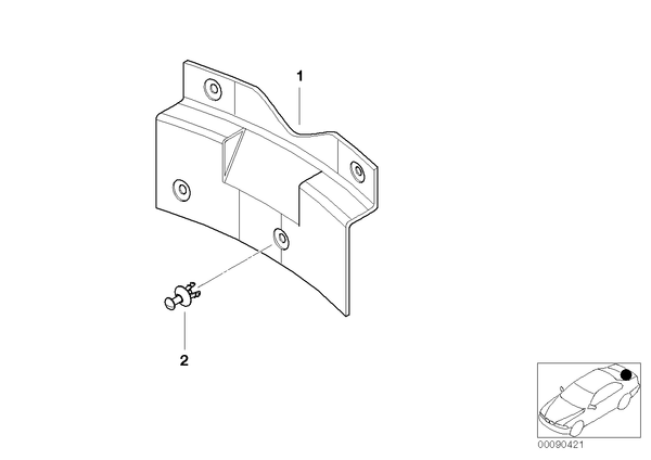 Genuine BMW Cable Guide Cover