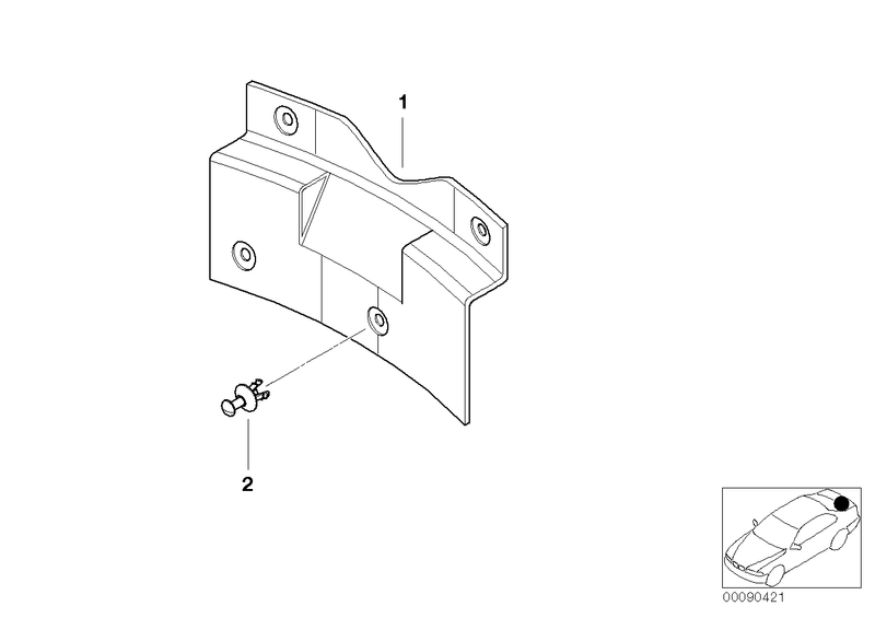 Genuine BMW Cable Guide Cover