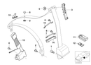 Genuine Safety Belt Adjuster Front and Rear Nut