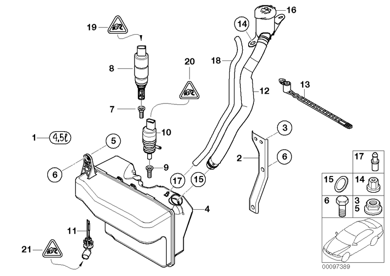 BMW Windscreen Washer Pump