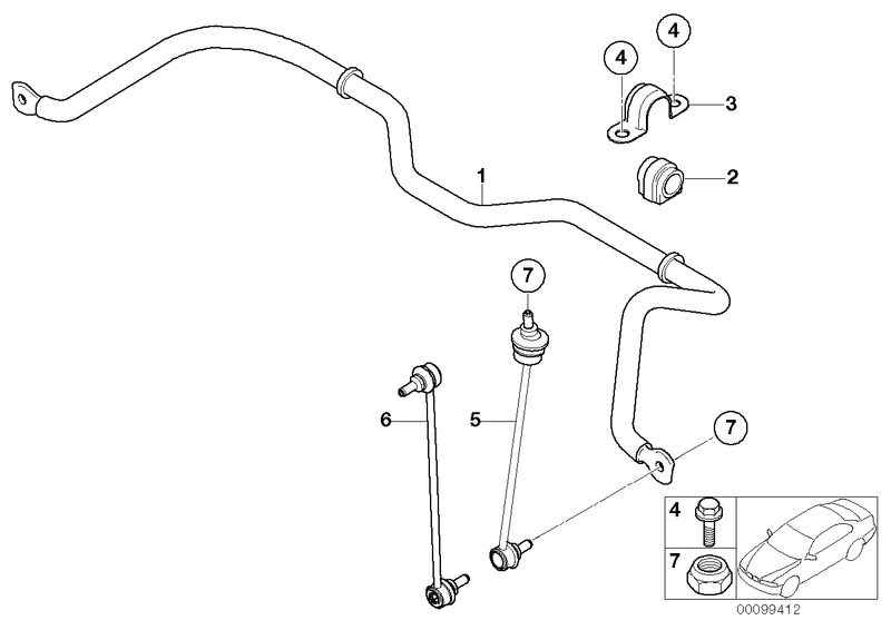 Genuine BMW Hexagon Screw with Flange