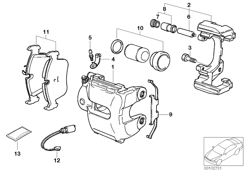 BMW Brake Pad Wear Sensor