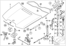 Genuine BMW Bonnet Hood Release Handle Bracket