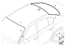 Genuine BMW Windscreen Seal Rubber Upper