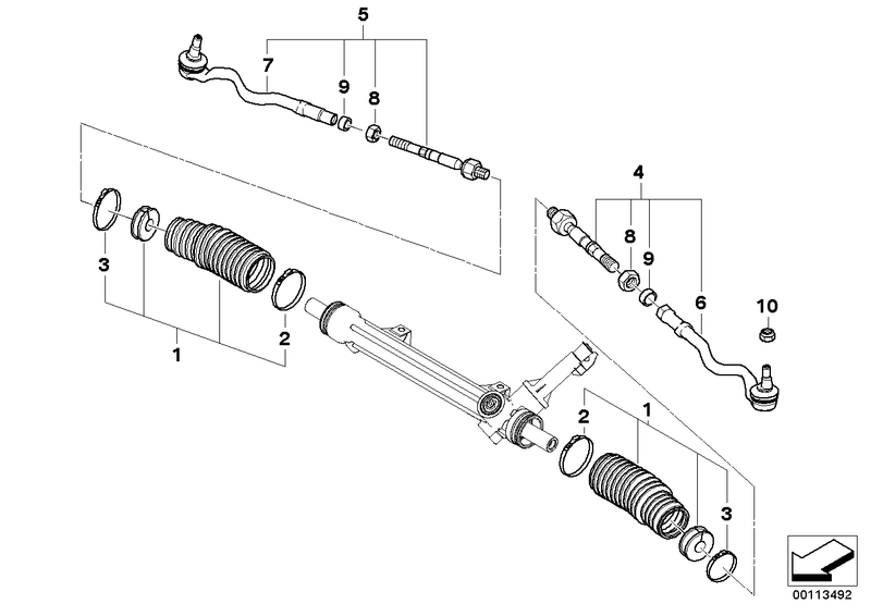 BMW Tie Rod End Front Right