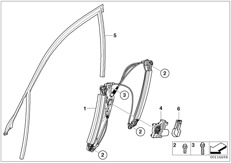 BMW Window Regulator Lifter