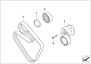 BMW Deflection Guide Pulley V-Ribbed Belt