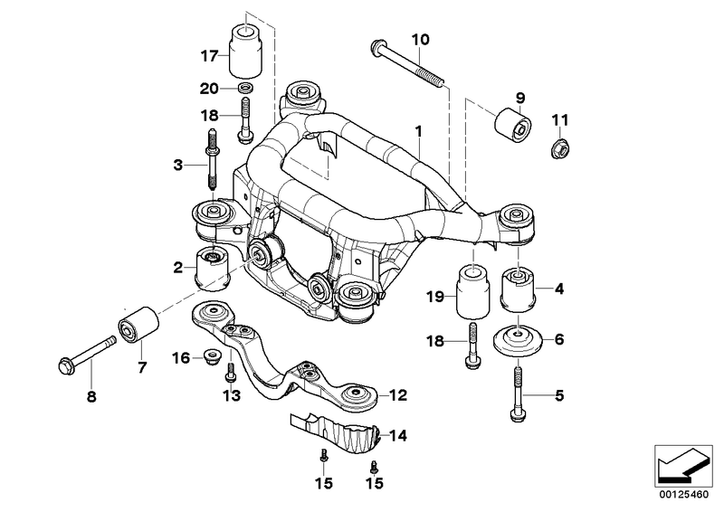 Genuine BMW Rear Axle Carrier