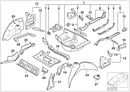 Genuine BMW Wheel House Extension Left