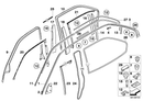 Genuine BMW Moulding Window Frame