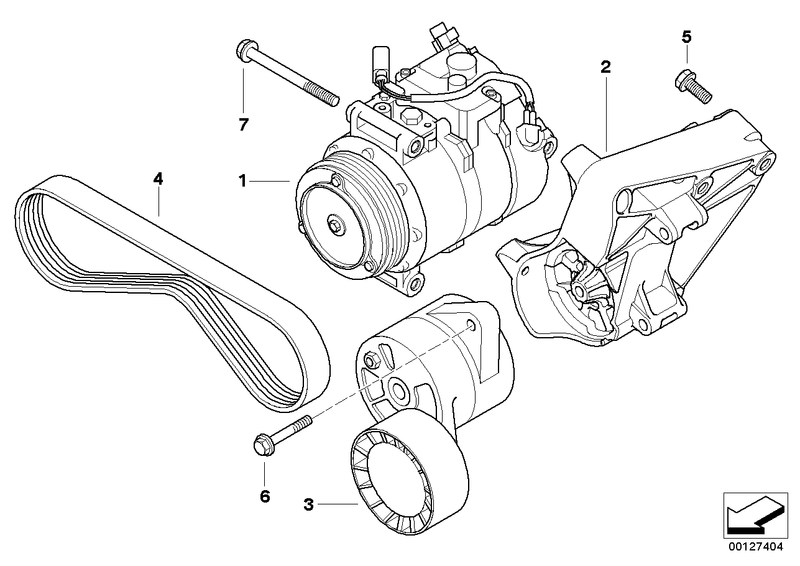 BMW Engine Belt Tensioner and Pulley