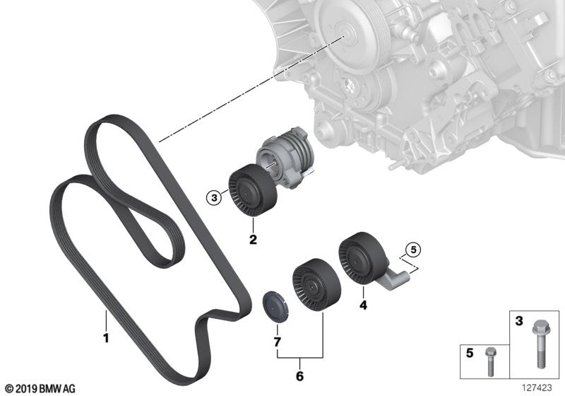 BMW Deflection Guide Pulley