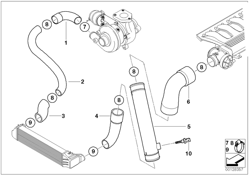 Genuine BMW Turbo Charger Hose