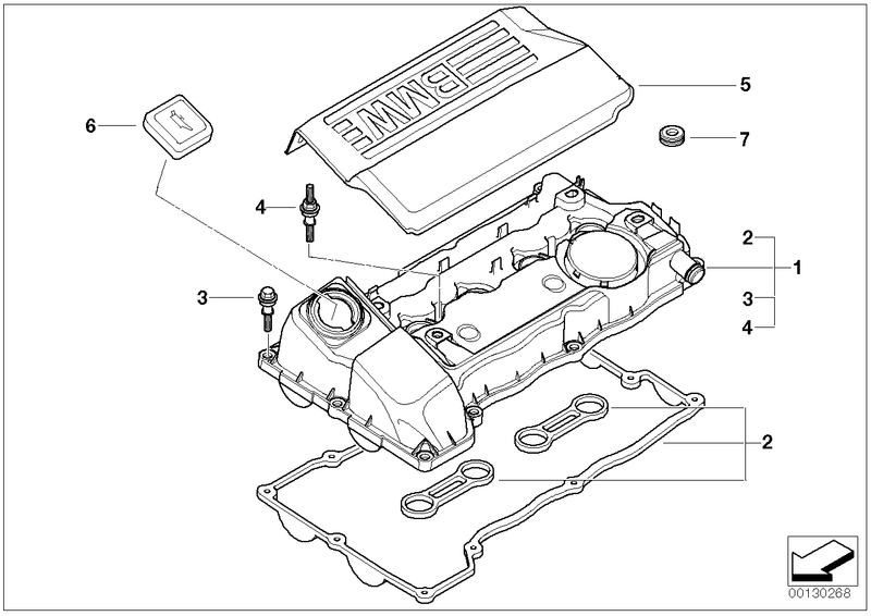 BMW Engine Cylinder Head Cover Gasket