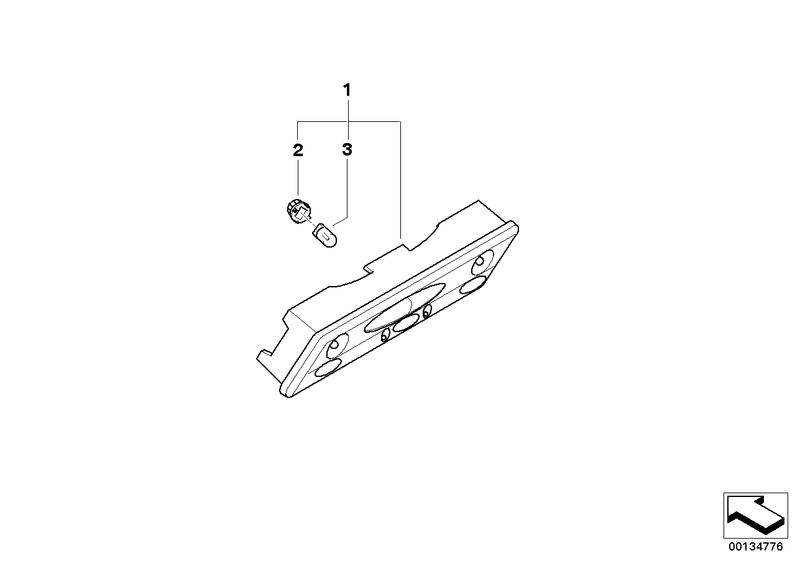 Genuine BMW MINI Interior Courtesy Bulb Socket