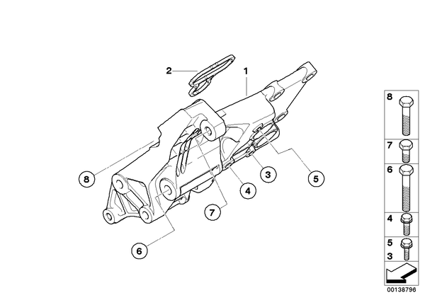 Genuine BMW ISA Screw with Washer