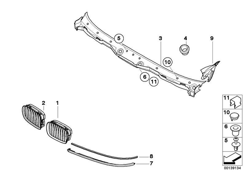 Genuine BMW Windshield Wiper Cover