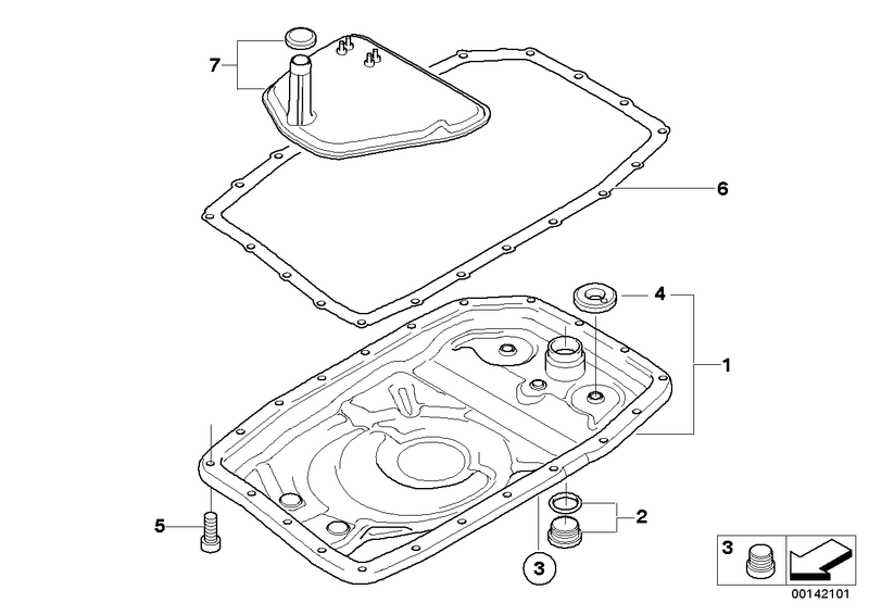 BMW Automatic Transmission Oil Pan Gasket Kit