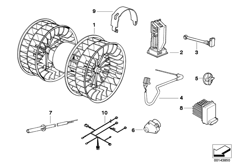 BMW Heater Blower Motor Resistor