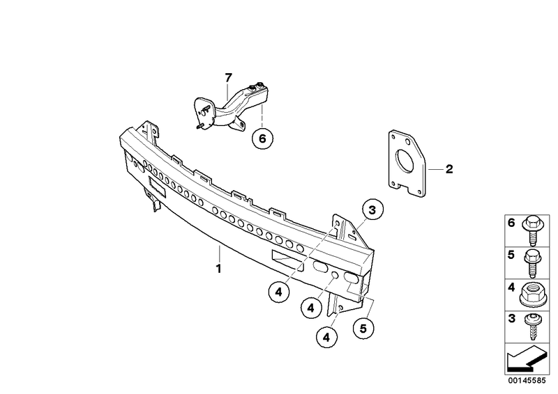 Genuine Mini Cooper Bumper Carrier