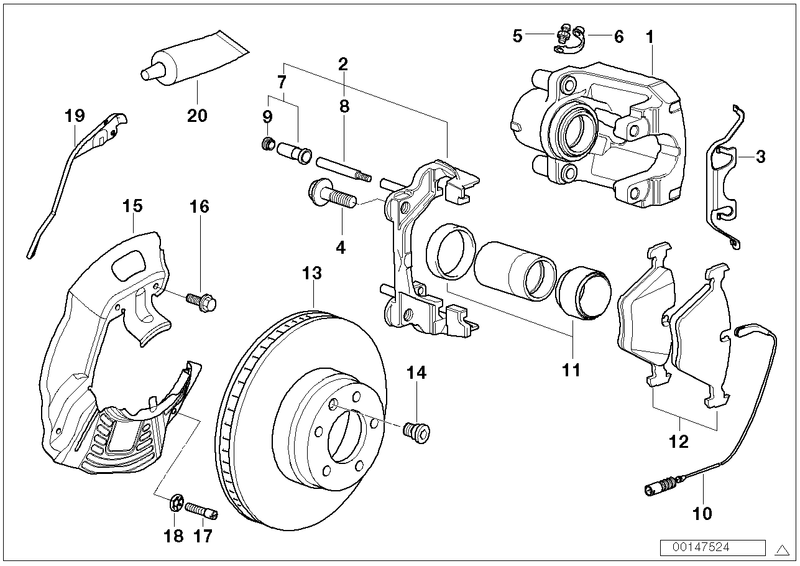 BMW Brake Pad Wear Sensor