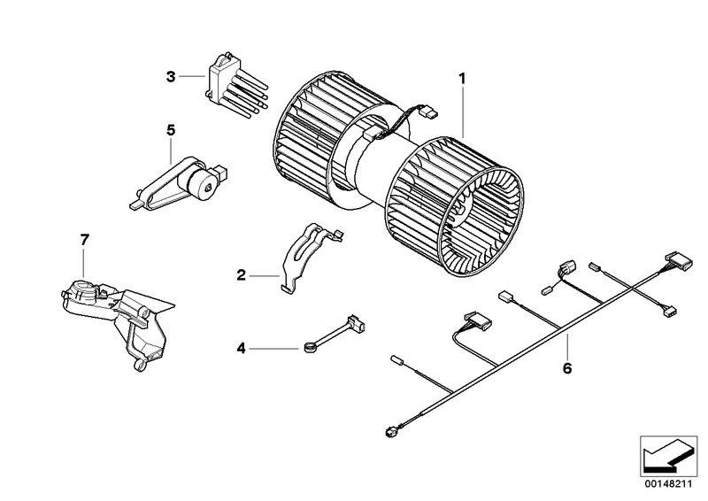 Genuine Mahle Behr BMW Interior Blower Motor