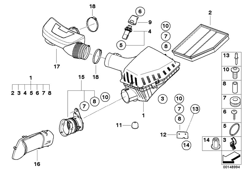 Genuine BMW Engine Air Filter