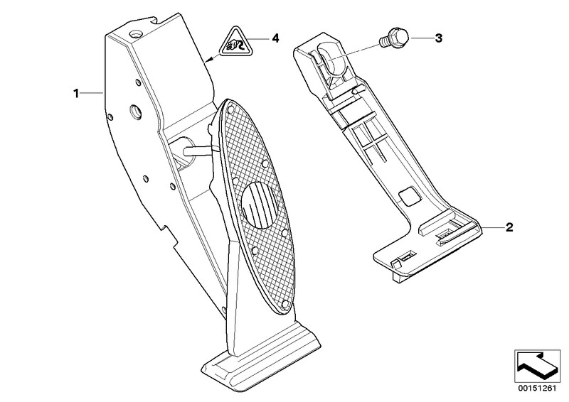 BMW Mini Adaptor Plate Accelerator Pedal Module