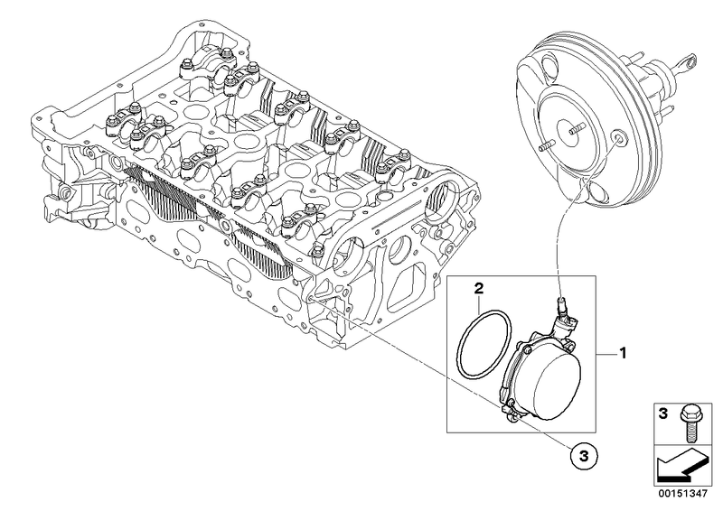 Genuine Pierburg Mini Vacuum Pump Brake System