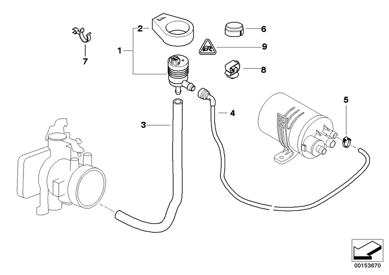 BMW Fuel Tank Breather Valve