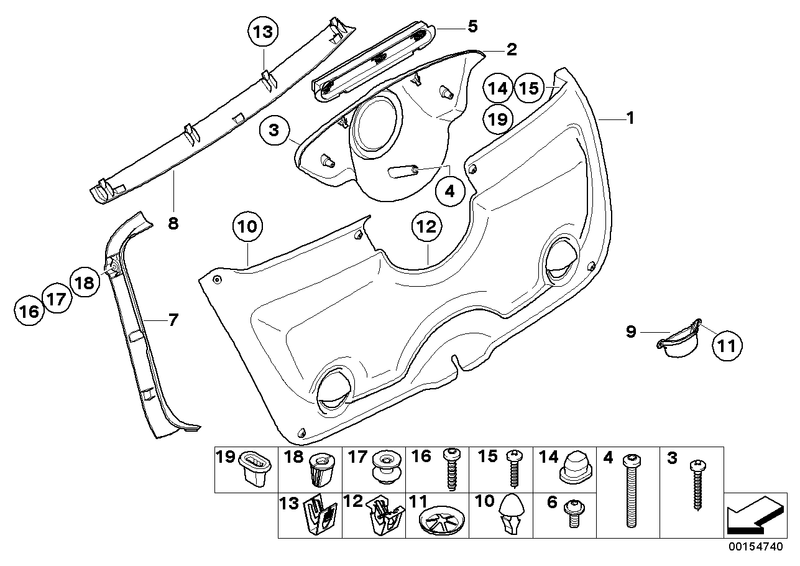 Genuine MINI Clip Trim