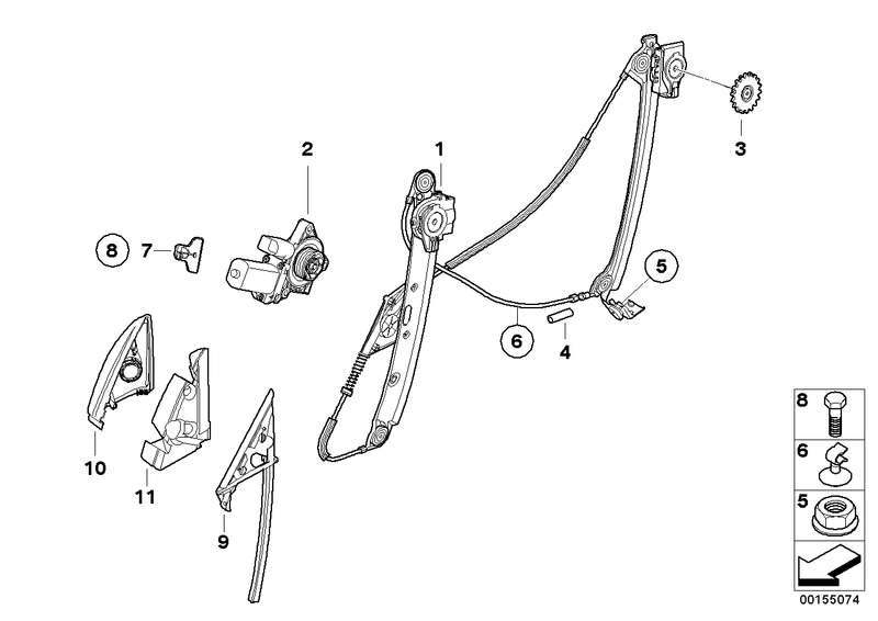 BMW Window Regulator Lifter