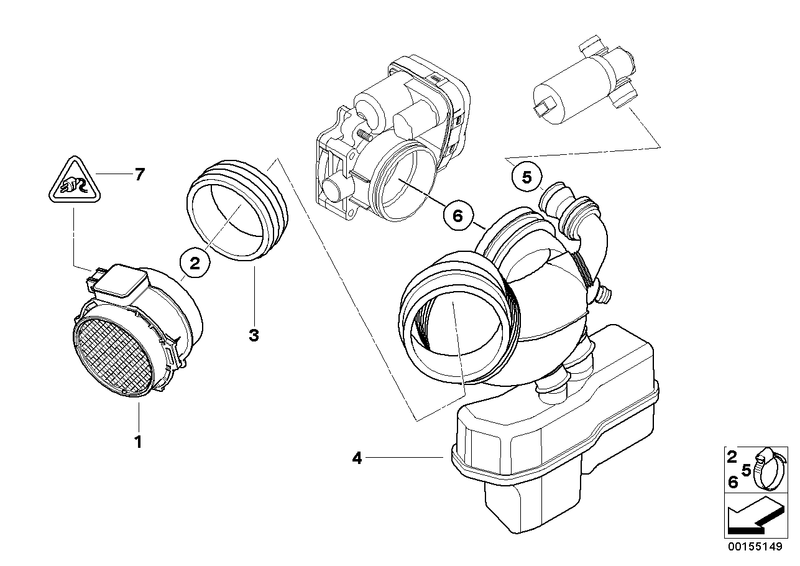 Genuine BREMI BMW Air Mass Sensor