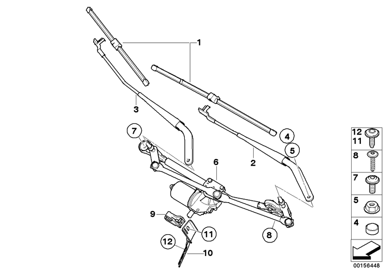 Genuine Bosch Audi BMW Windscreen Wiper Blade Set