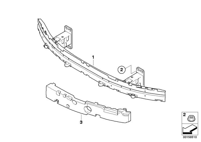 Genuine BMW Bumper Carrier