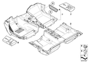 Genuine BMW Floor Covering Rotary Latch