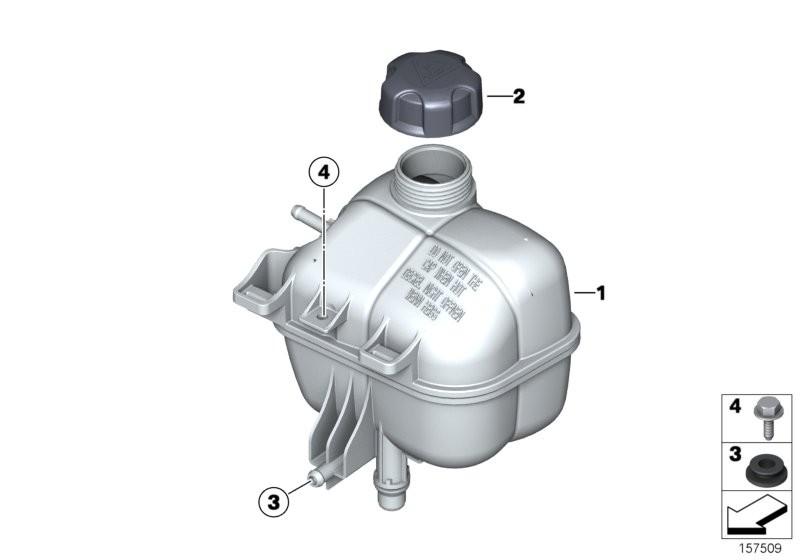 BMW Mini Engine Coolant Water Expansion Tank Cap