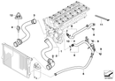 Genuine BMW Engine Coolant Water Pipe