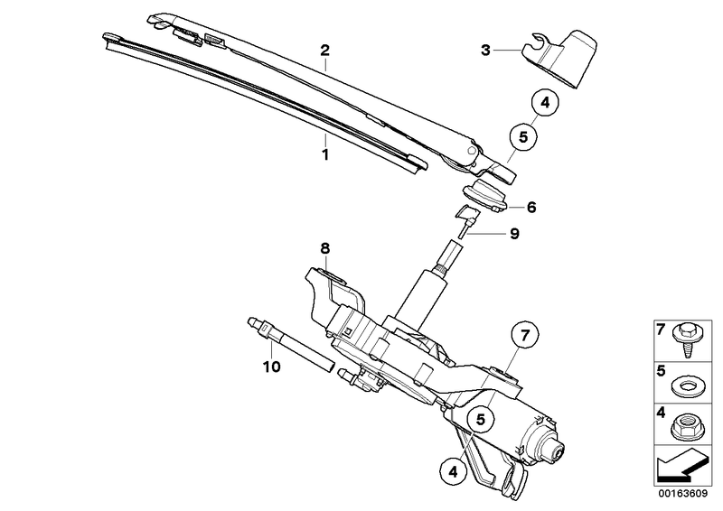 Genuine Valeo BMW Rear Window Wiper Motor