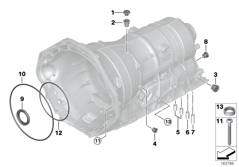 BMW VW Automatic Transmission Fill Screw Plug